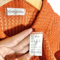 Áo Polo Mongtoghi Nhật Cài Khuy Nhà Maplecinq , chất len móc Size S  444340