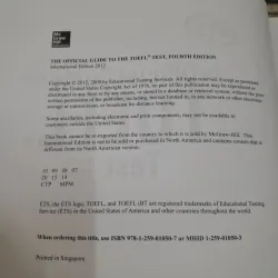 Sách The Official Guide to the TOEFL TEST 4TH EDI with Authentic Tests. Singapore 2012 761557