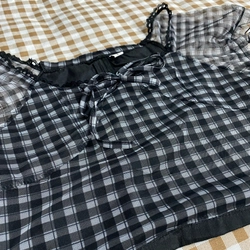 Áo croptop phối tay trong suốt 462975
