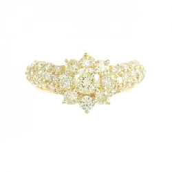 Nhẫn kim cương hoa K18YG 1.00CT 669086