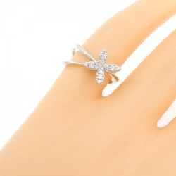 Nhẫn hồng ngọc kim cương K18WG 0.16CT - Hàng hiệu Authentic 848200