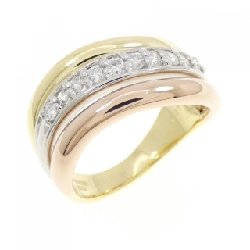 Nhẫn kim cương K18YG/PT900/K18PG 0.27CT