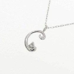 K10WG Chữ cái C Dây chuyền kim cương 0.01CT - Hàng hiệu Chính hãng 857626