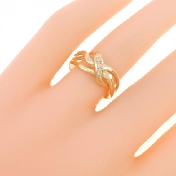 Nhẫn kim cương K18YG 670597