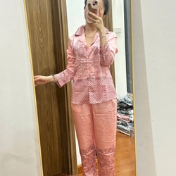 Pijama lụa dài tay 454865