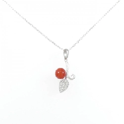 K18WG Đeo cổ san hô 6mm - Hàng hiệu Authentic