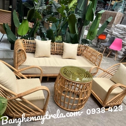 Bàn ghế sofa mây tổ yến hiện đại 472010