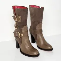 Boots Cesare Paciotti Da thật phối da lộn Size 35 form nhỏ. 1041828