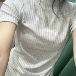 Áo Babytee ôm body xám nhạt 447619