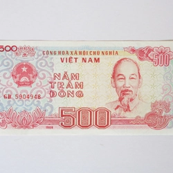 Tờ tiền 500 đồng xưa (GD 5904948)