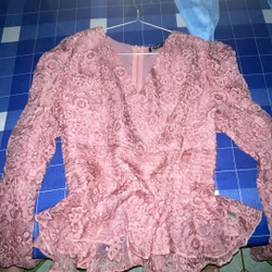 Áo peplum sz L màu Hồng tím 