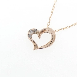 K10PG Dây chuyền hình trái tim kim cương 0.02CT - Hàng hiệu Chính hãng 859665