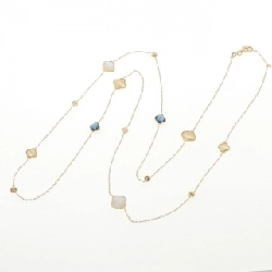 Dây chuyền Blue Topaz 750YG - Hàng hiệu Chính hãng 851116