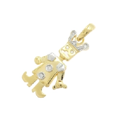 750YG/750WG Dây chuyền kim cương 0.05CT - Hàng hiệu Chính hãng