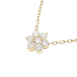 K18YG Hoa Kim Cương Dây Chuyền 0.58CT - Hàng hiệu Chính hãng 857260