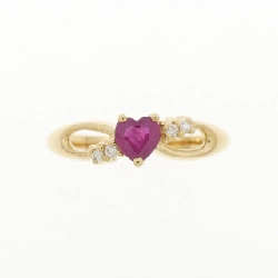 Nhẫn Ruby hình trái tim K18YG - Hàng hiệu Chính hãng 854506