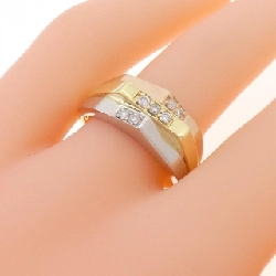 Nhẫn kim cương K18YG/PT900/K18PG 0.14CT 669026