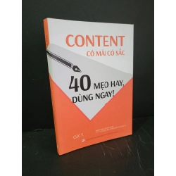 [Phiên Chợ Sách Cũ] Content có mài có sắc 40 mẹo hay dùng ngay 2024 - Cúc T. 0506