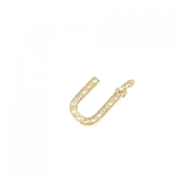 K18YG Chữ cái U Mặt dây chuyền Sapphire 0.20CT - Hàng hiệu Chính hãng 865564
