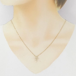 K18YG Dây chuyền kim cương chéo 0.30CT - Hàng hiệu chính hãng 860071