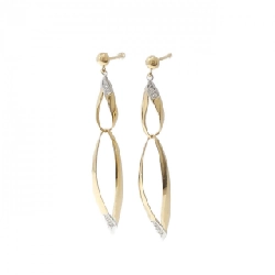 Bông tai kim cương K18YG/K18WG 0.08CT - Hàng hiệu Chính hãng 867761