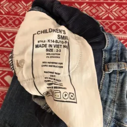 Quần bò size 2-3 cho bé gái 1043486