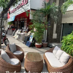 Sofa sò mây nhựa phòng khách 702758