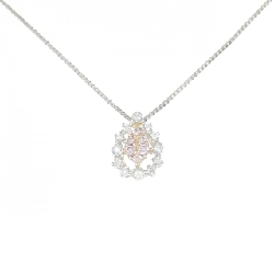 PT900/K18PG/PT850 Dây chuyền kim cương hồng 0.06CT - Hàng hiệu Authentic