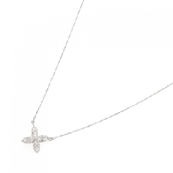 K18WG Hoa Kim Cương Dây Chuyền 0.30CT - Hàng hiệu Chính hãng 863014