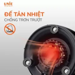 Máy xay sinh tố UNIE UMB05 cối xay dạng bình nước nhỏ gọn, lưỡi dao 4 cánh bằng inox 574455