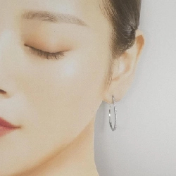 Bông tai kim cương K18WG 0.90CT - Hàng hiệu chính hãng 866500