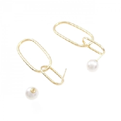 K18YG Bông tai ngọc trai Akoya 7.7mm - Hàng hiệu Chính hãng 877123