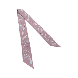 Khăn lụa LES CLES A POIS của Hermès 063871S