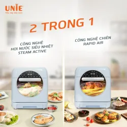 🍗 UNIE STEAM COLOR – Nồi chiên hơi nước 15L, chiên giòn không khô! 733674