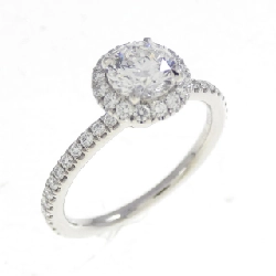 Nhẫn Harry Winston Round Micro Pave 0.51CT E VS2 3EXT - Hàng hiệu Chính hãng