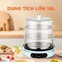 Nồi hấp Unie UE680 – Dung tích 15L siêu to, hấp 3 tầng cực tiện! 🍲🔥 715795