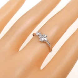 Nhẫn kim cương hình trái tim × cỏ ba lá K18WG 0.04CT - Hàng hiệu Chính hãng 846427