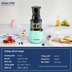 Máy ép chậm KALITE KL-598 cao cấp, sản xuất Thái Lan 792883