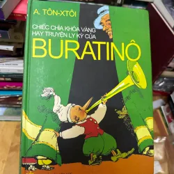 Chiếc chìa khóa vàng BURATINO, bìa cứng size to in màu đẹp
