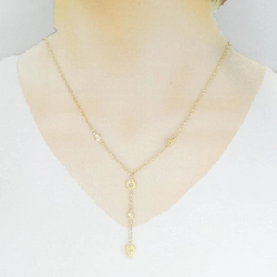 Dây chuyền kim cương K18YG 0.06CT - Hàng hiệu Chính hãng 868212