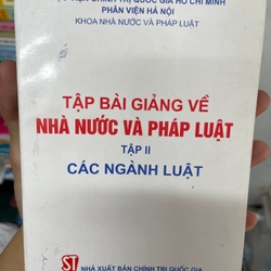 Tập bài giảng về Nhà nước và Pháp luật