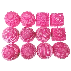 Bộ 10 khuôn rau câu trung thu - Khuôn hồng loại 10 cm - Mã số 1042 336056