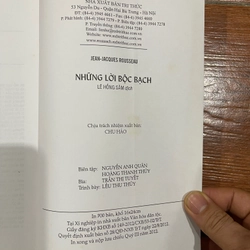 Những Lời Bộc Bạch - Rousseau (Lê Hồng Sâm dịch và giới thiệu)  (9) 466519
