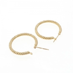 K18YG Khuyên tai - Hàng hiệu Authentic 874477