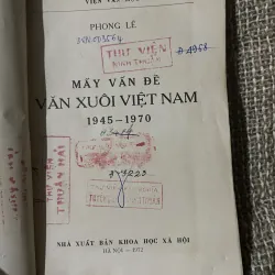 Mấy vấn đề văn xuôi Việt Nam 1944-1970; Phong Lê; 1972 1024480