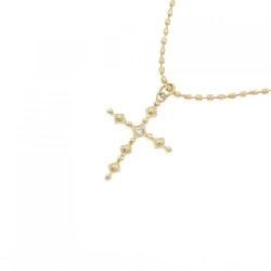 K18YG Dây chuyền kim cương hình chữ thập - Hàng hiệu Authentic 863678