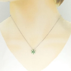 K18WG Đá Garnet Demantoid Dây Chuyền 0.46CT - Hàng hiệu Chính hãng 861001