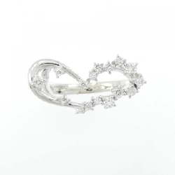 Nhẫn kim cương hình trái tim K18WG 0.20CT 671456