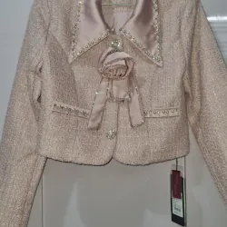 Set vest nữ phối đính ngọc trai và họa tiết tinh tế size M 746062