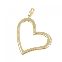 K18YG Mặt dây chuyền hình trái tim - Hàng hiệu Chính hãng 864946